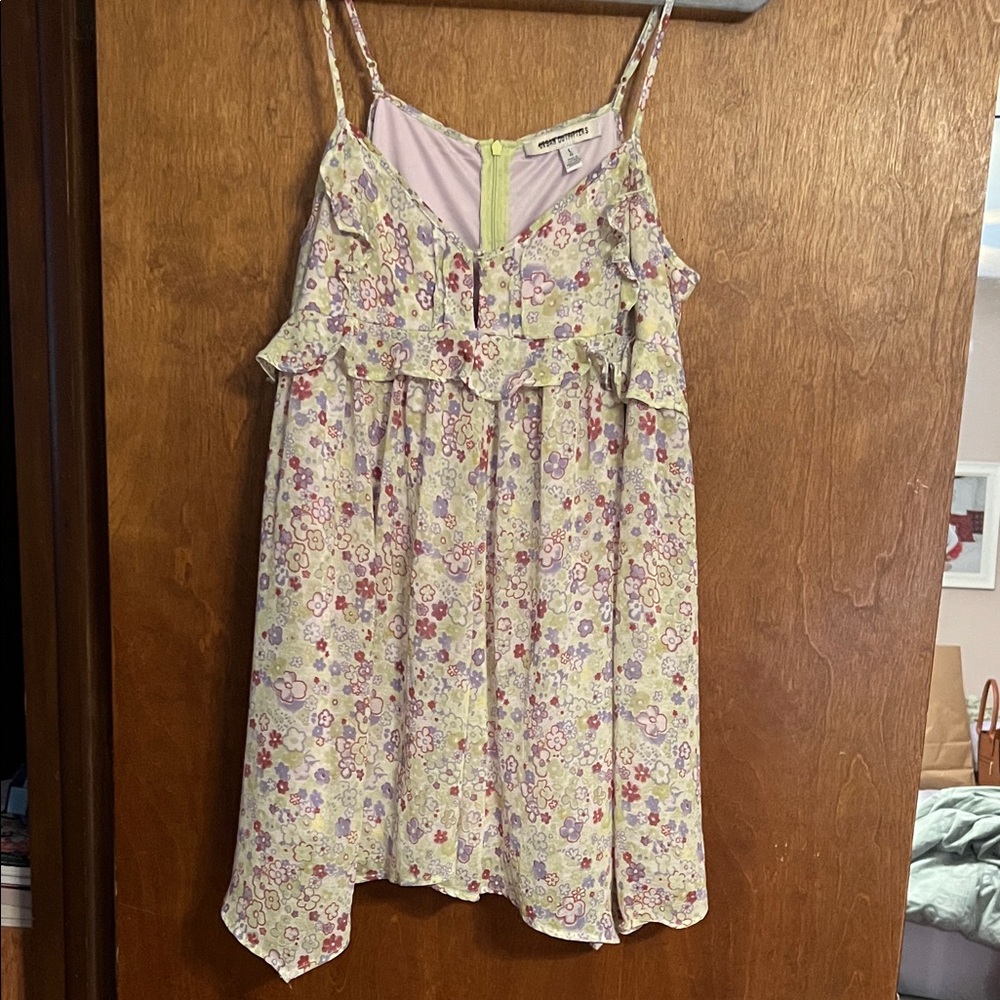 Urban Outfitters Floral Maxi Dress - Cream and Lavender